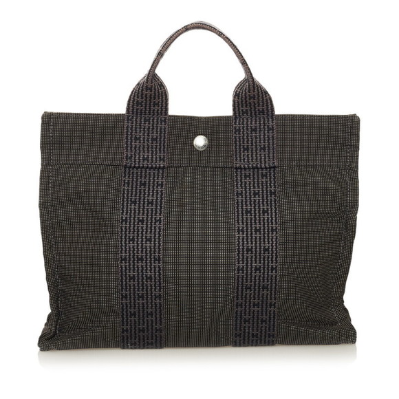 Hermes Bags Hermes Yale Line Pm Handbag Gray Canvas Womens Hermes